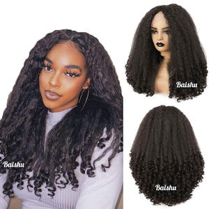 Offre Spéciale 13*4*1 Perruques bouclées pour femmes à la mode africaine Perruques à l'avant <span class=keywords><strong>Coiffure</strong></span> à explosion naturelle <span class=keywords><strong>Cheveux</strong></span> longs et ondulés pour femmes noires - Product Image 1