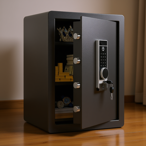 ตู้เซฟเหล็กสำหรับบ้าน Db Wholesale ขนาด 2.2 คิวบิกฟุต พร้อมรหัสดิจิตอลและลายนิ้วมือ ขนาด 15.75x13x23.6 นิ้ว รุ่นกันไฟ - Product Image 2