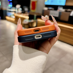 เคสโทรศัพท์แบบแม่เหล็กไร้สายสีพื้นสำหรับ iPhone 17 Pro Max 16 15 14 13 พร้อมอุปกรณ์ป้องกันเลนส์ - Product Image 4