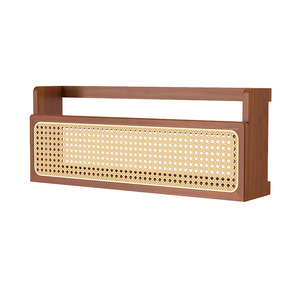 Étagère murale en bois massif à un niveau, en <span class=keywords><strong>rotin</strong></span>, moderne, réglable, durable, pour <span class=keywords><strong>salle</strong></span> <span class=keywords><strong>de</strong></span> <span class=keywords><strong>bain</strong></span>, cuisine, salon, rangement et présentation - Product Image 2