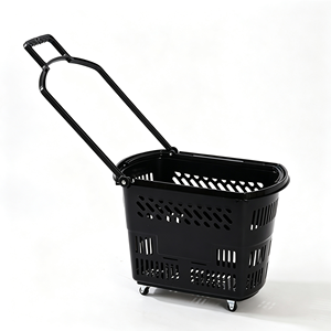 Chariot de courses 340L pour supermarché, robuste, en treillis métallique chromé, grande capacité, avec roulettes pivotantes silencieuses, kit pour usage en épicerie - Product Image 1