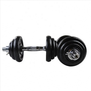 Venta caliente ajustable mancuernas gimnasio en casa <span class=keywords><strong>de</strong></span> pintura 15kg barra conjunto mancuerna - Product Image 4