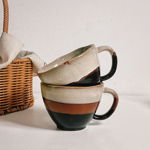 Taza de Café de Cerámica Retro con Esmalte Reactivo, Taza para Té, Taza para Latte Matutino - Product Image 2