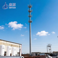 Tour de télécommunication en acier galvanisé à chaud XinYuan de 30 m avec grue de levage pour la communication Wi-Fi et radio