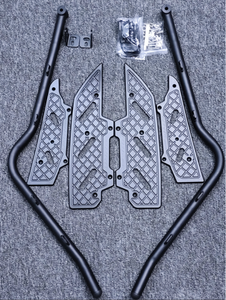 Accesorios para Moto, Parachoques, Barras Anticaídas de Acero Inoxidable, Estriberas de Aleación de Aluminio, Aptos para Modificación de Piezas Haojue UHR150 - Product Image 4