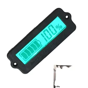 Voltímetro digital com display lcd, voltímetro e medidor de capacidade de bateria, indicador de capacidade da bateria, chumbo ácido lipo 12v ly6w, medidor de energia detector