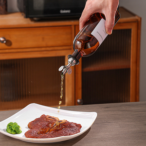 Bottiglia Dispenser per Olio d'Oliva Personalizzata <span class=keywords><strong>all</strong></span>'Ingrosso 200ml 500ml 1000ml Bottiglia in Vetro con Beccuccio Dosatore Pesante - Product Image 3