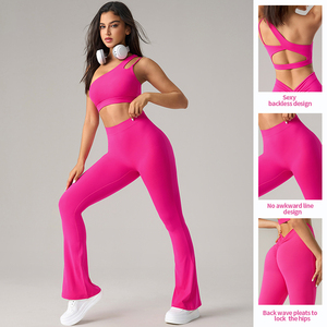 Set Yoga Personalizzati con Logo, Reggiseno Sportivo <span class=keywords><strong>per</strong></span> Donne, Set Fitness, Abbigliamento Sportivo da Palestra, Completi Yoga <span class=keywords><strong>per</strong></span> Donne - Product Image 2