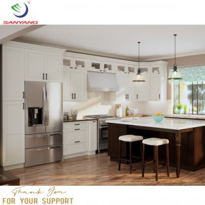 Armarios de cocina de estilo moderno hechos <span class=keywords><strong>a</strong></span> <span class=keywords><strong>medida</strong></span> con armarios de base de isla <span class=keywords><strong>comprar</strong></span> Precio de armario de cocina - Product Image 1