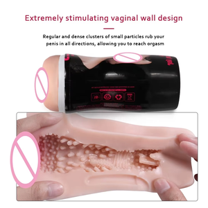 Echte Vagina Orale Masturbatie Cup Voor Mannen Mannelijke Masturbator Vibratie Pocket <span class=keywords><strong>Pussy</strong></span> Zaklamp Vorm Seksspeeltje Gemaakt Tpe Materiaal - Product Image 6