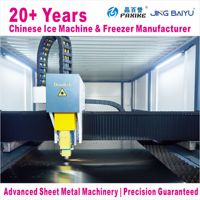 JINGBAIYU TD-12 Commerciële Vriesbank Dubbele Deur Display Snelvriezer RVS -12°C -20°C Automatische Ontdooiing