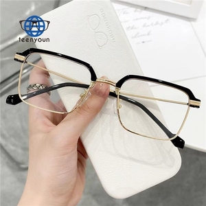 Teenyoun métal lunettes de lecture Anti lumière bleue métal Texture affaires classique presbytie cadre lunettes de lecture hommes en gros - Product Image 3