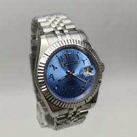 Montre automatique pour homme en acier inoxydable 904L, mouvement mécanique japonais NH35 personnalisé, luxe, calendrier, cadran arabe
