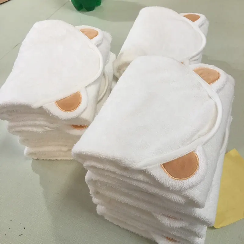 Handuk Mandi Bertudung Bayi, Minimal Pesanan Rendah Handuk Bertudung Organik Bambu