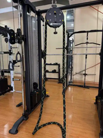 En stock : Appareil d'entraînement à résistance magnétique rotative avec corde sans fin pour la musculation de la poitrine, des épaules et du corps, idéal pour la gym et le fitness.