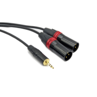 Câble TRS AUX vers double XLR mâle 3.5mm, répartiteur audio stéréo vers double mono pour mélangeur, amplificateur, audio professionnel