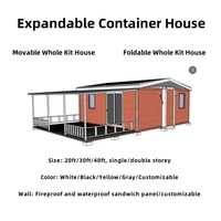 Pliable de luxe avec roues détachable prêt à vivre acheter expédition maison modulaire préfabriquée conteneur cabine maison