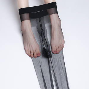 Bas d'été en soie fine Bas sexy transparents en soie de luxe Bas de designer Collants pour femmes - Product Image 4