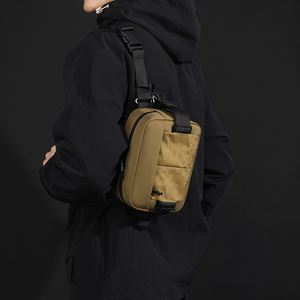 Bolsos <span class=keywords><strong>de</strong></span> Pecho Deportivos Casuales Impermeables Antirrobo, Bolso <span class=keywords><strong>de</strong></span> Hombro Unisex <span class=keywords><strong>de</strong></span> Moda, Bolso Cruzado Cuadrado Vintage con Nailon Resistente - Product Image 2