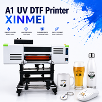 Machine d'impression UV DTF XINMEI, imprimante UV DTF pour l'impression d'étiquettes en cristal, machine à autocollants industrielle pour coques de téléphone