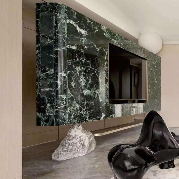 Luxury Green Marble Slab - Italian Verde Alpi Marble