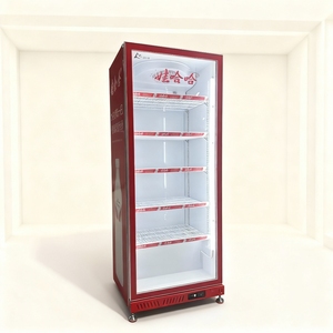 Refrigerador Vertical con Puerta de Vidrio para Bebidas de Tienda de Conveniencia, Sin Escarcha, Compresor, Enfriamiento Directo por Ventilador, Enfriador de Bebidas y <span class=keywords><strong>Cerveza</strong></span> - Product Image 1