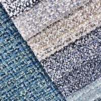 Tissu de tapisserie d'ameublement de boucle de tissu de polyester de tweed de tricot de polyester de luxe pour des housses de canapé et de chaise