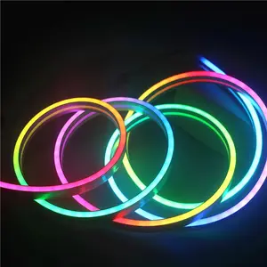 Luces LED de neón impermeables para coche, luces portátiles flexibles que cambian de color, personalizadas