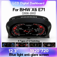 Système MEKEDE LINUX, écran LCD numérique 12,3 pouces, écran anti-reflet bleu pour BMW X6-E71 2006-2013, système CIC CCC