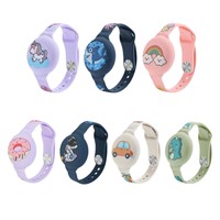 Bracelet en silicone étanche pour AirTag pour enfants, étui de protection mignon avec sangle réglable