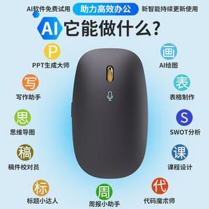 ซีโรเดท วี 9 โปร แบล็ค เอไอเมาส์ไร้สายอัจฉริยะโฟโตอิเล็กทริค 4 ปุ่มเครื่องชาร์จในตัวสำหรับงานสำนักงาน - Product Image 4