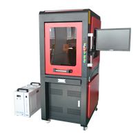 Machine de marquage laser UV verre/plastique 355nm 3W 5W 10w avec couvercle de protection
