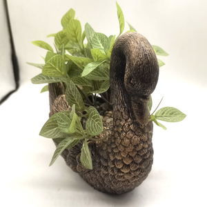 Vasi <span class=keywords><strong>da</strong></span> Giardino <span class=keywords><strong>in</strong></span> Resina a Forma di Cigno, Design Speciale per Decorazioni Domestiche, Eleganti Fioriere Moderne <span class=keywords><strong>in</strong></span> Resina a Forma di Cigno per Esterni - Product Image 3