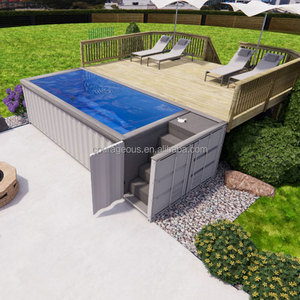 Piscina Prefabricada <span class=keywords><strong>de</strong></span> Acero <span class=keywords><strong>de</strong></span> 40 pies para Lago, Piscina Exterior para Resort <span class=keywords><strong>de</strong></span> Montaña, Casa <span class=keywords><strong>de</strong></span> Huéspedes o Villa con Vista al Lago - Product Image 4