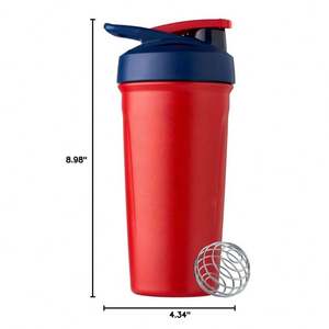 Botella Mezcladora Portátil con Logotipo Personalizado para Proteína en Polvo, Botella de Agua a Prueba de Fugas con Bola Mezcladora, para Gimnasio, Entrenamiento, Viajes, Deportes - Product Image 3