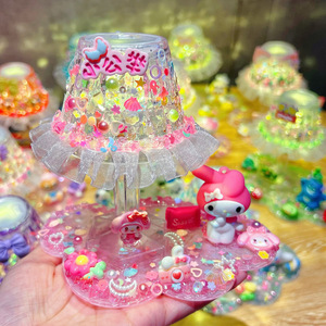 Kit de mini-lampe mignonne en plastique pour enfants de 7 à 12 ans, avec batterie intégrée, pour créer une lampe décorative de nuit. - Product Image 4