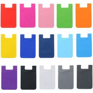 Promotional Mobile Phone Silicone Back Sticker Card Holder Promotional Gift Mobile Phone Silicone Card Holder Custom Logo - Product Image 4