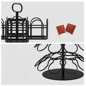 Organisateur multifonctionnel de capsules de café en fer avec panier filtrant rotatif et couvercle, taille personnalisable pour la maison, les restaurants et les fêtes - Product Image 3