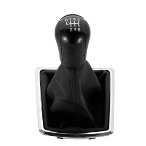 Car Shift Knob Dust Cover Leather Black 5 6 Speed For Ford Focus <b>Interior</b> <b>Accessory</b> - Product Image 3
