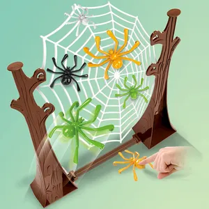 Bounce aranha brinquedo para crianças, jogo de mesa em plástico, brinquedo para pular, aranhas