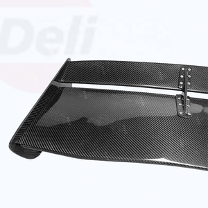 Evo spoiler แผ่นหลังคาร์บอนไฟเบอร์1400มม. สองชั้นอุปกรณ์เสริมคาร์บอนสำหรับ Mitsubishi Lancer Evolution EVO 7 8 9 VOL Type-5V - Product Image 3