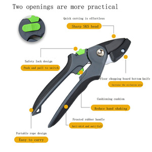 Garden Pruning Shears SK5 Carbon Steel 210mm 220mm Bypass <b>Pruner</b> For Bonsai Fruit <b>Tree</b> Floral Use - Product Image 4