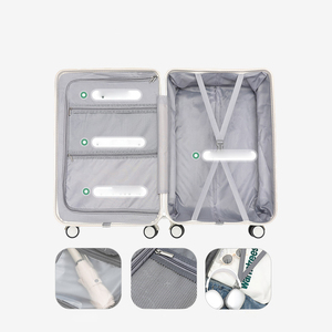 New Front Opening Multifunctional <strong>Suitcase</strong> 20 24 Inch <strong>Large</strong> Capacity Luggage Wide Trolley Luggage Anti Scratch Boarding Case - Product Image 6