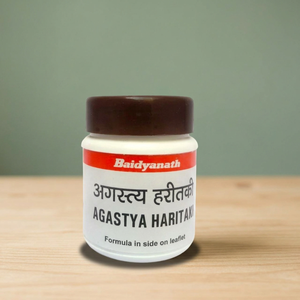 Extracto Herbal de Agastya Haritaki Baidyanat, Cosechado en la Naturaleza, Grado Alimenticio, 50 Tabletas/Cápsulas en Botella - Product Image 3