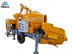 Pompe à béton mobile à <span class=keywords><strong>moteur</strong></span> diesel, mélangeur continu, haute qualité, transport vertical 120m/horizontal 500m, 30m/h - Product Image 1