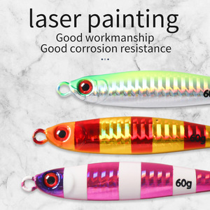 Señuelo de Pesca Yj Aquahunter, 60g 85mm, Bkk Luminoso, Doble Anzuelo, Señuelos Artificiales Biónicos para Pesca en Agua Salada - Product Image 2