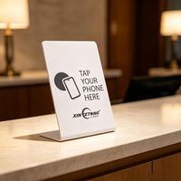 Tarjeta NFC con Impresión Personalizada para Reseñas de Google, Tarjeta de Reseñas de Redes Sociales, Etiquetas RFID con Chip AES, Tarjeta de Regalo para Acceso a Enlaces