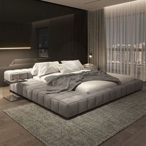 European Headboard <b>Beds</b> White Bedroom Princess Twin Size <b>Beds</b> Girls Upholstery Table Legowisko Dla Ludzi <b>House</b> Accessories - Product Image 2