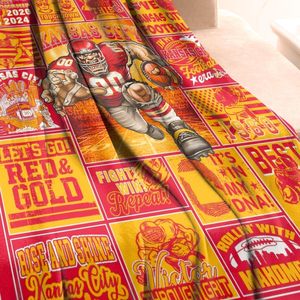 Nueva Manta de Franela de los Kansas City Chiefs, Manta Suave y Cálida para Sofá, Cama o Viajes, Regalo para Fanáticos del Fútbol Americano de los 32 Equipos - Product Image 2
