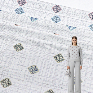 Tela Estampada de Mezcla de Algodón CVC Ivan Textile, 160-170G, Tejido de Punto Interlock Elástico de Doble Cara para Moda Femenina - Product Image 1